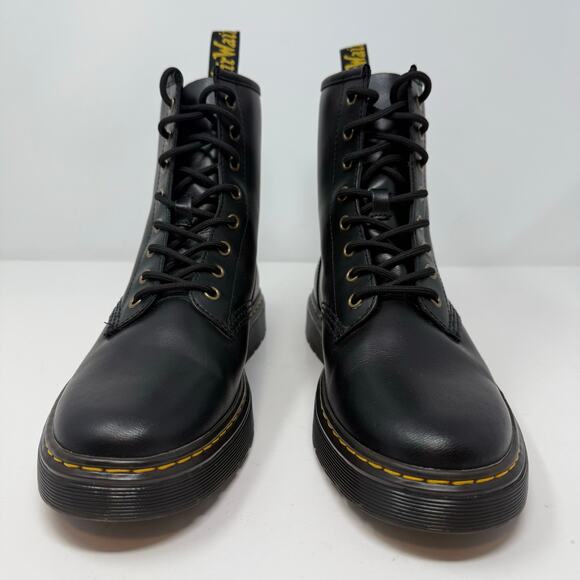 Dr. Martens Zavala Boots Men's 9 Women's 10 Black Combat Boots AW004 SK08V - Picture 4 of 12